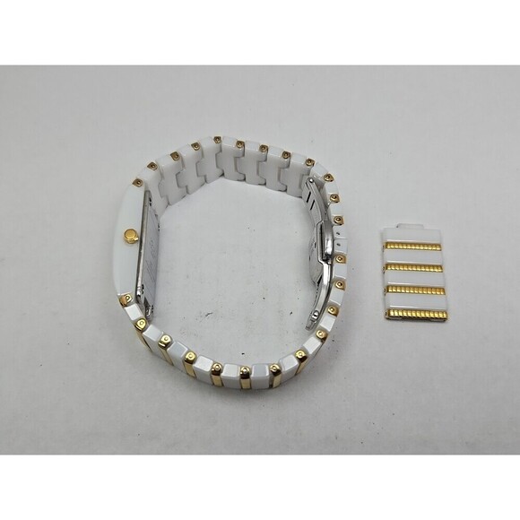 Daniel Steiger Cobra Blanco White Gold Ceramic Sapphire Womens Watch New Battery main image 7
